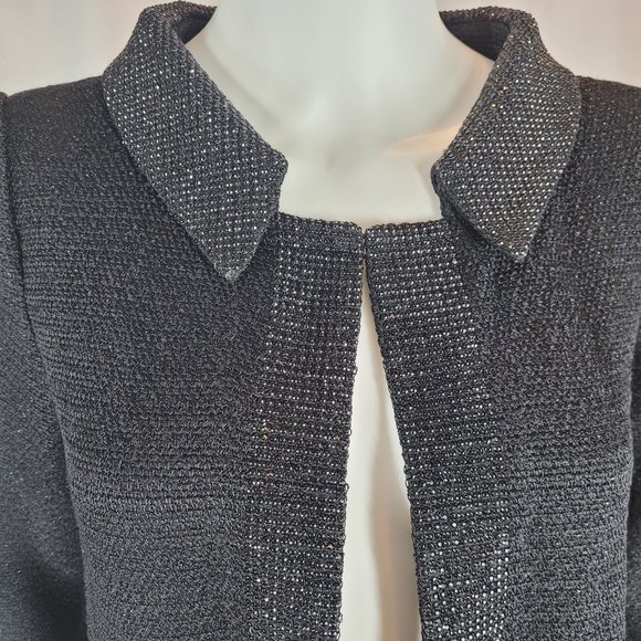 St. John Black Sequin Sweater - Picture 6 of 9